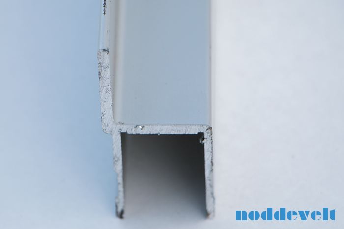 Aluminium stoelprofiel afwerking