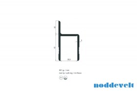 Stoel-profiel aluminium 